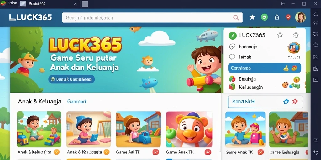 Antarmuka menarik dan interaktif dari aplikasi Game Anak TK.