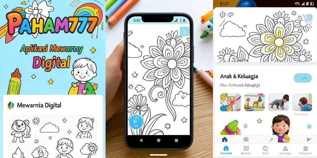 Tampilan antarmuka Mewarnai Digital yang interaktif dan menarik.