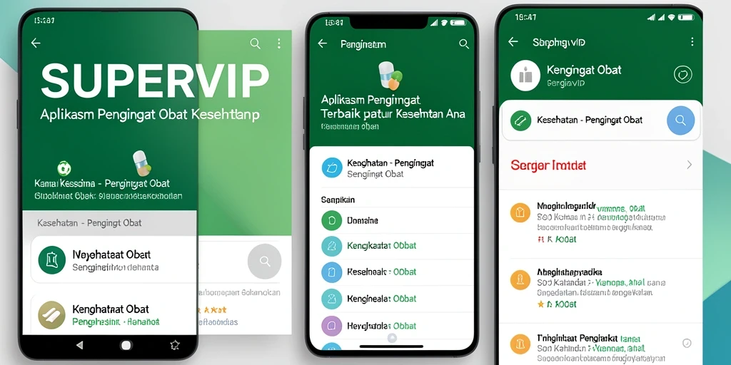 Tampilan antarmuka SUPERVIP yang intuitif dan informatif.