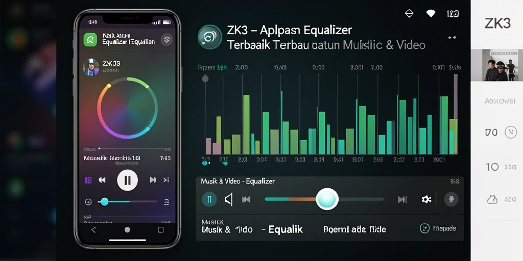 Antarmuka intuitif ZK3 yang meningkatkan pengalaman audio.